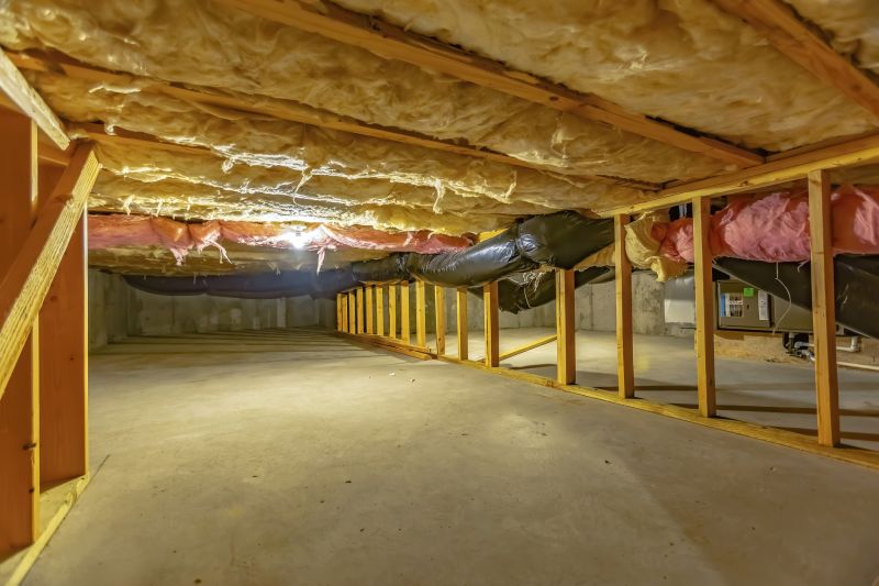 Bottom Row of Encapsulated Crawlspace